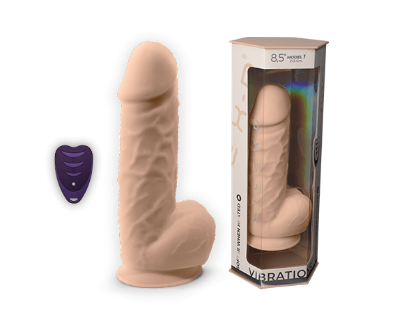 Dildo Vibratore in Memory Termo reattivo 8,5