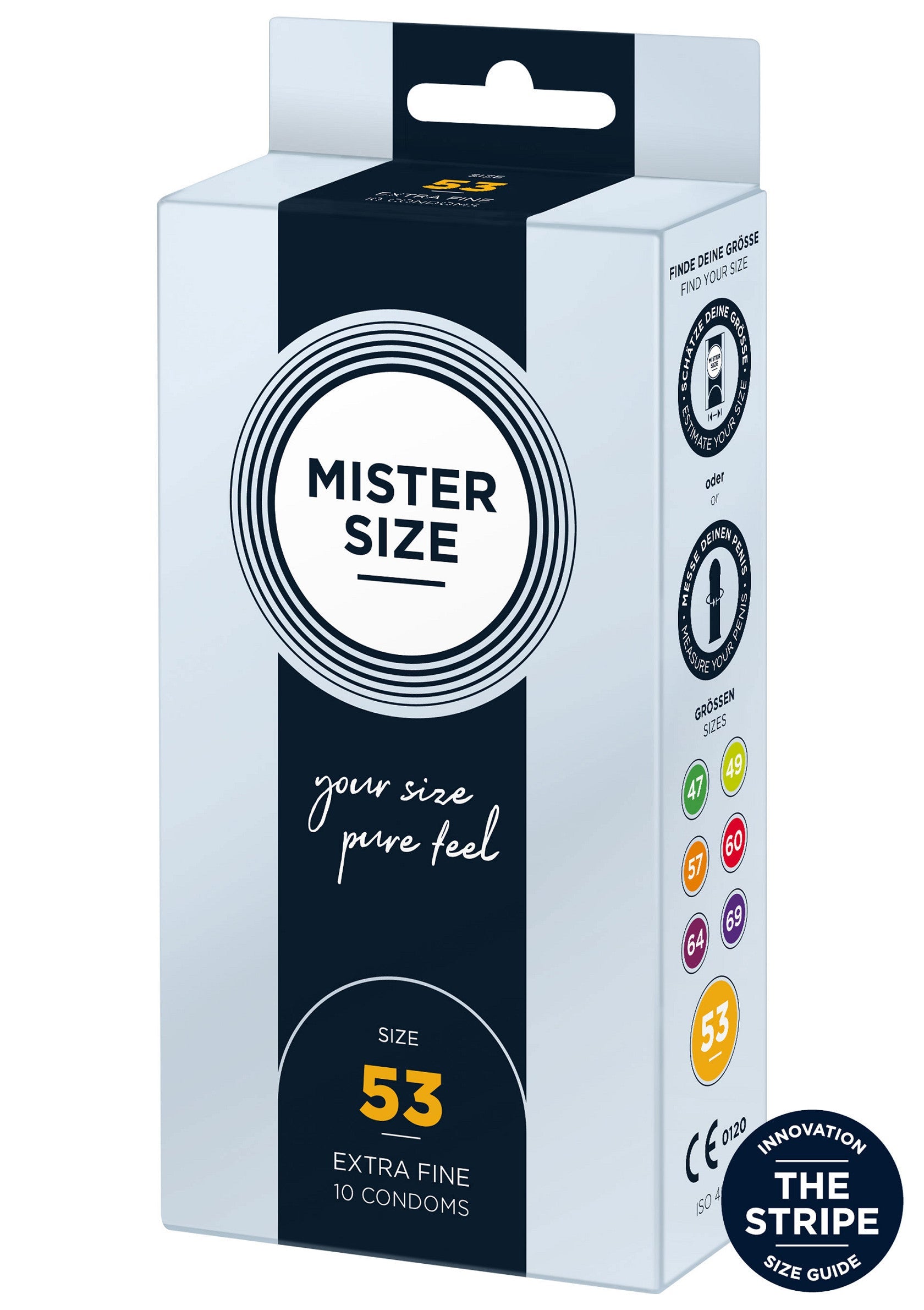 Preservativi Mister Size 53 mm 