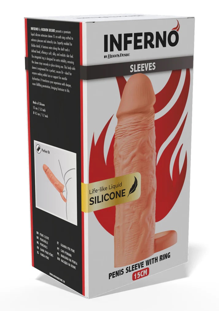 Prolunga pene super realistico con anello