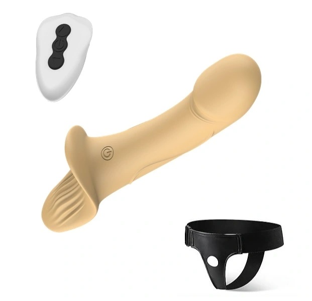 Strap-on per donna natural con telecomando 